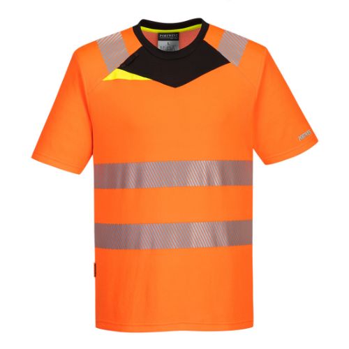 Portwest DX4 Hi-Vis T-Shirt S/S Orange/Black Orange/Black